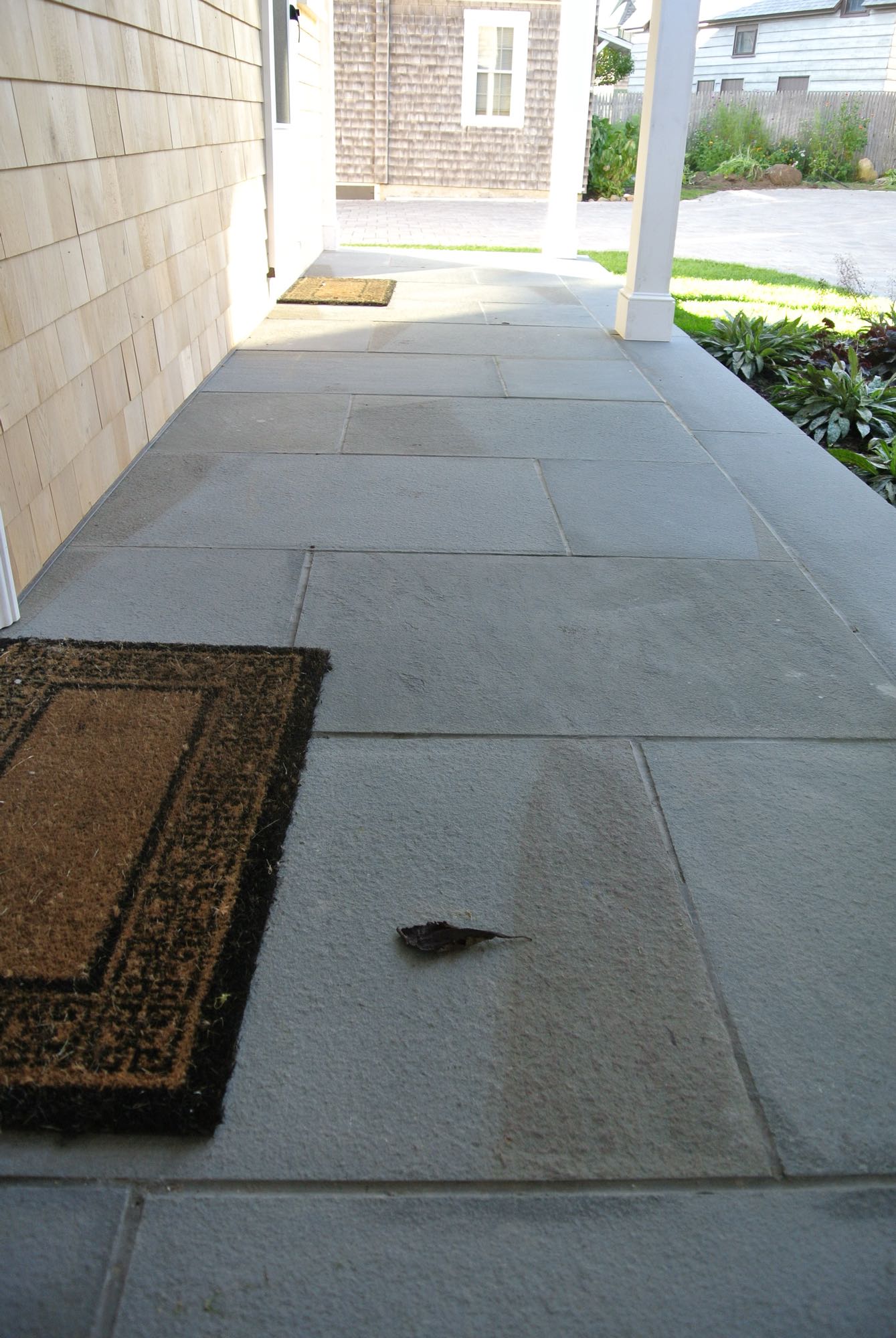 Wawaloam project; stone porch walkway