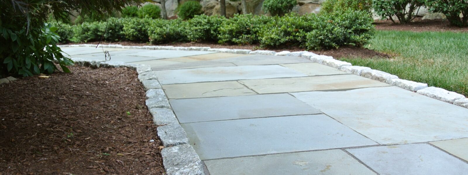 Stepstone Pathway Natural Stone Walkway Design & Install RI • Coastal Masonry